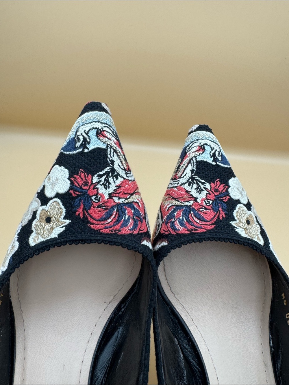 Christian Dior J’Adior Embroidered Floral Slingback Heels Pumps EU 41 - Picture 14 of 17